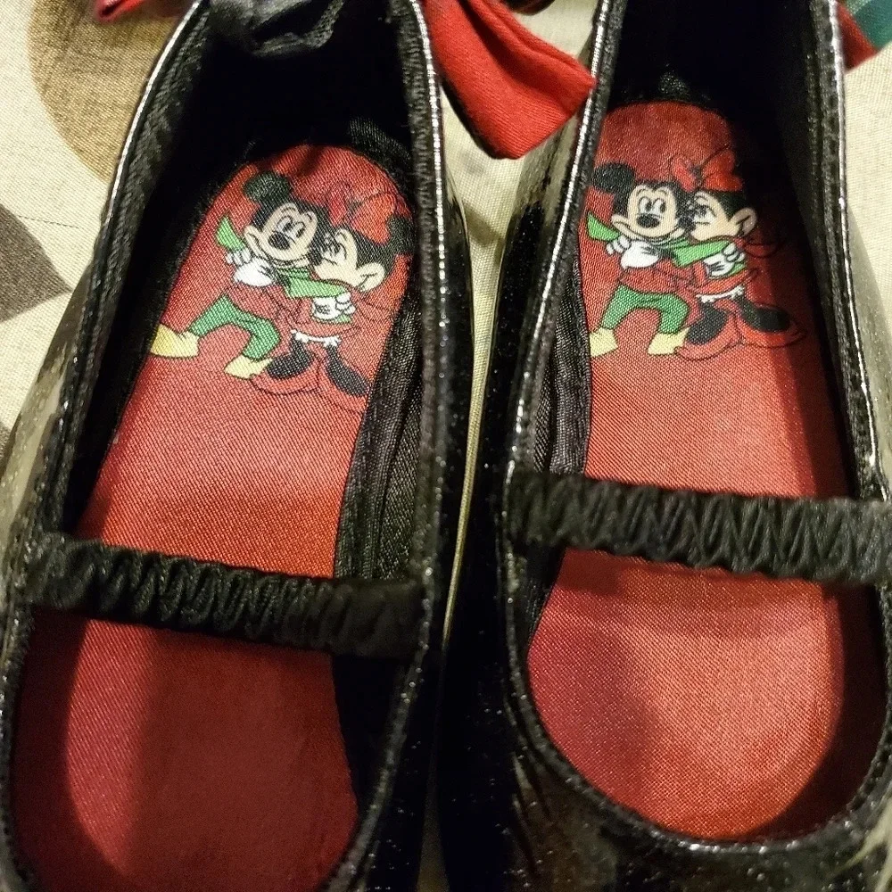 Disney Toddler Girl Mickey Minnie Ballet Flats 2YR